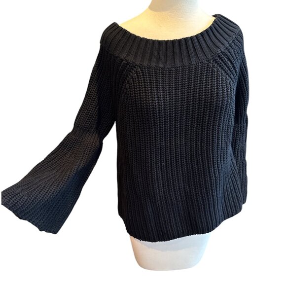 NEW 525 America Ribbed Boat Wing Sleeve Sweater - Picture 1 of 8